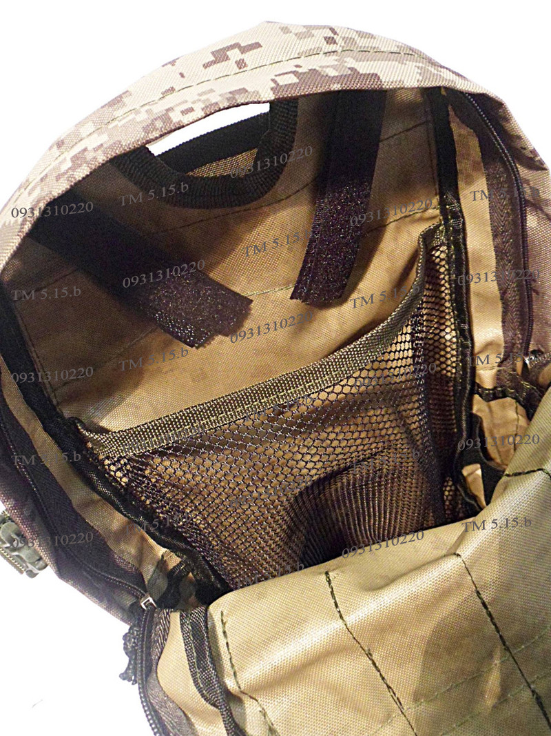 Тактический, штурмовой рюкзак с отсеком под гидратор 12 литров пиксель - фото 6 - id-p279471327