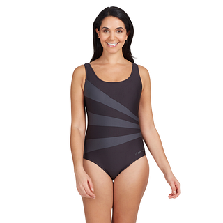 Купальник для бассейна Zoggs Coogee Sonicback Ecolast+ (черный)