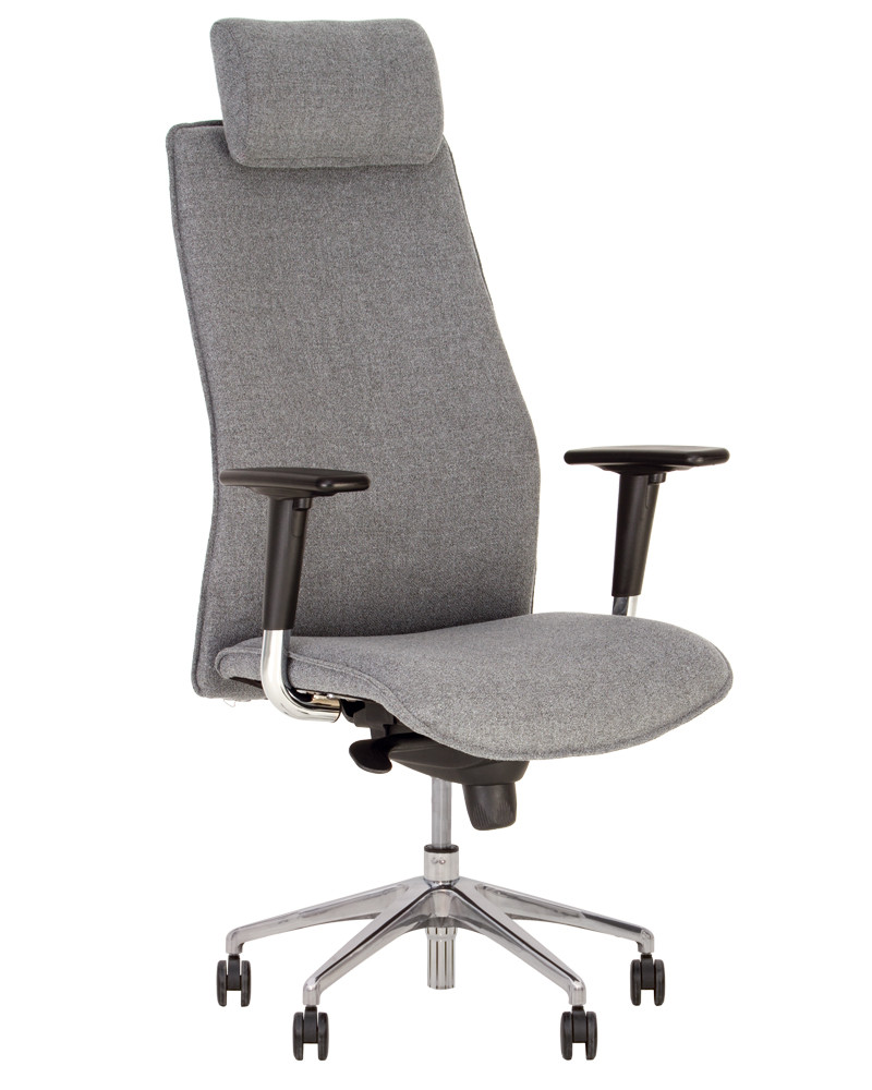 Комп'ютерне офісне крісло для керівника Соло Solo R HR steel ES AL70 з синхромеханизмом Новий Стиль