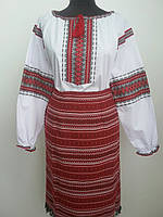 Костюм жіночий в українському стилі сорочка і плахта