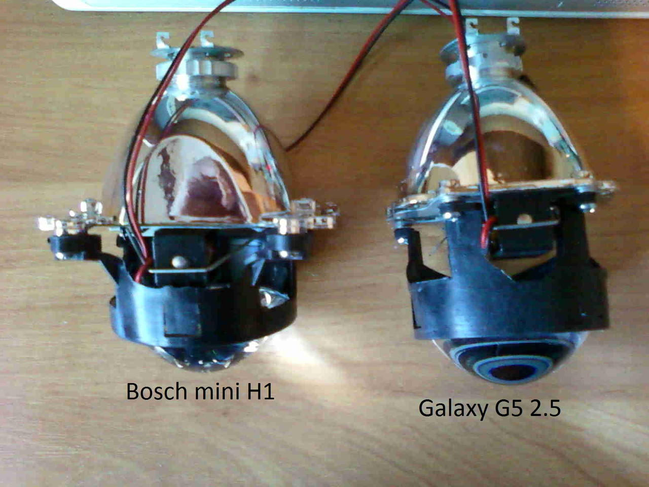 Біксенонові лінзи Bosch mini G5 H1 з масками