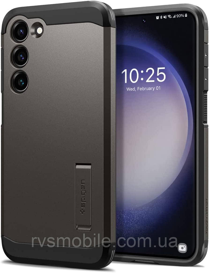 Чехол Spigen для Samsung Galaxy S23 Plus  - Tough Armor, Gunmetal (ACS05673), фото 1