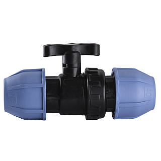 Кран кульовий ПНД Vsplast 40 6001 (000007926)