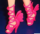 Босоніжки з крилами, взуття для ляльки Барбі, колір на вибір, фото 4