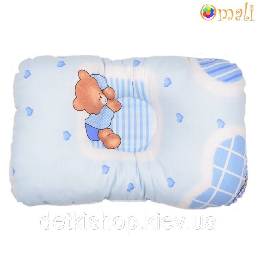 Ортопедична подушка для новонароджених (світло-блакитний)