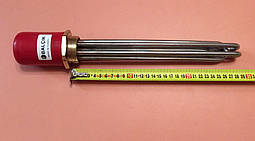 Блок ТЕН прямий 4500 W (220/380 V) на різьбі 1,5" (48мм) з нержавійки / L=300мм  (Balcik, Туреччина)