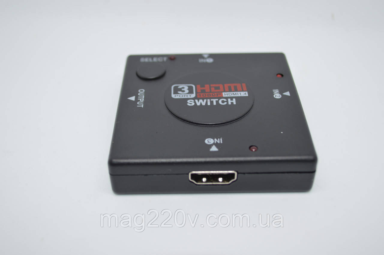 HDMI switch(сумматор) 3x1 ( 3 входа/ 1 выход) - фото 2 - id-p502336522