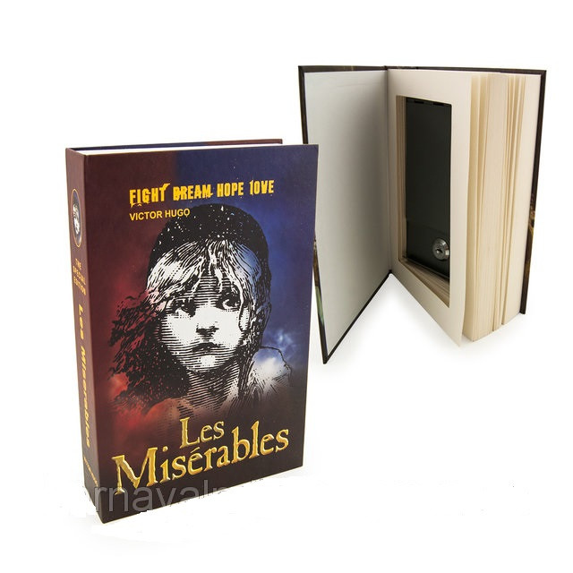 Книга-сейф зі сторінками Ст. Гюго 22х15х4,5 см