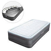 Надувна велюрова ліжко Intex (64482) 191-99-46 см,з электронасосм