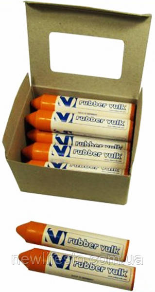 Мел для резины восковый оранжевый (Rubbervulk) - фото 1 - id-p502360358
