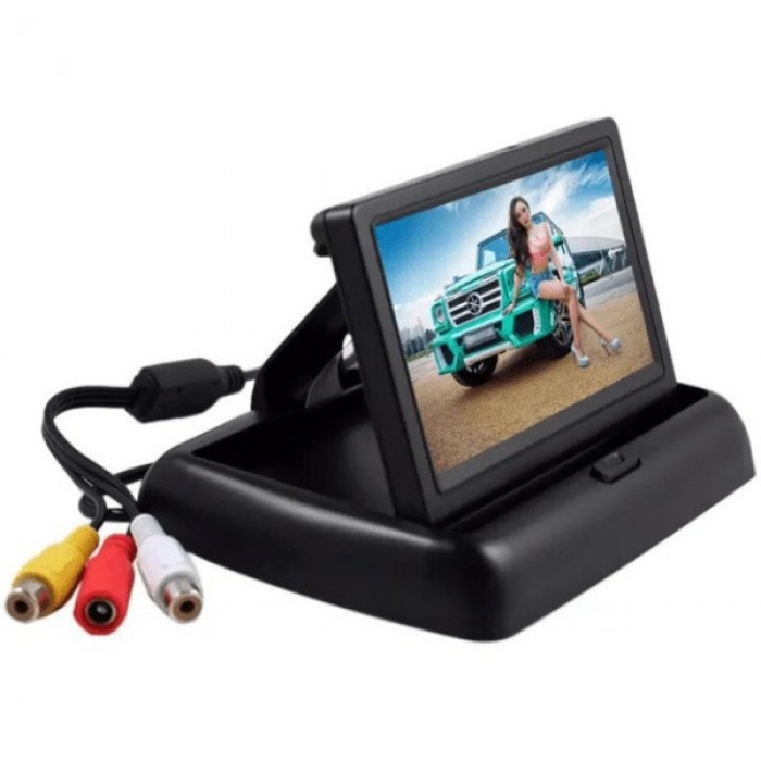 Монітор для камери заднього огляду в автомобіль CarPlay Екран 4,3 дюйма                  PTR, фото 1