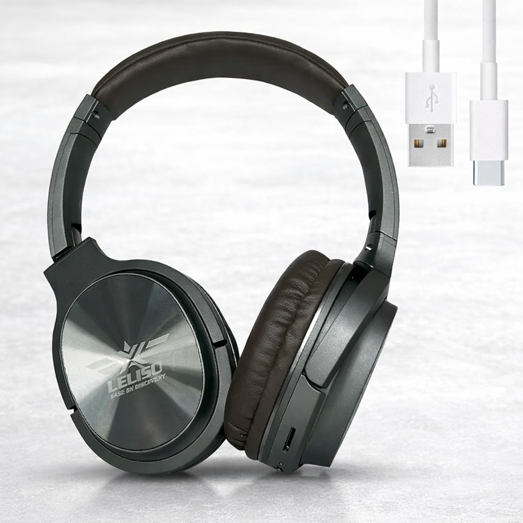 Беспроводные наушники Bluetooth, Type-C, LS-202 / Наушники с микрофоном / Накладные наушники / Блютуз наушники