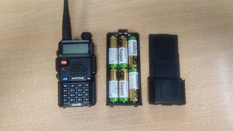 Відсік під батарейки типу AA для Baofeng UV-5R, фото 1