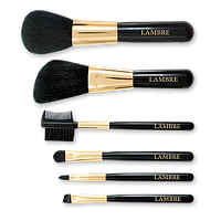 Набор кисти косметические дорожные Ламбре Make-up brush set, 6шт