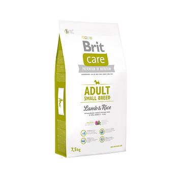 Сухий корм Brit Care Adult Small Breed Lamb&Rice для собак дрібних порід гіпоалергенний з ягням і рисом,3 кг