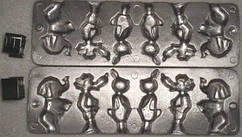 Форма для льодяників на паличці Ну, погоди на 6 комірок