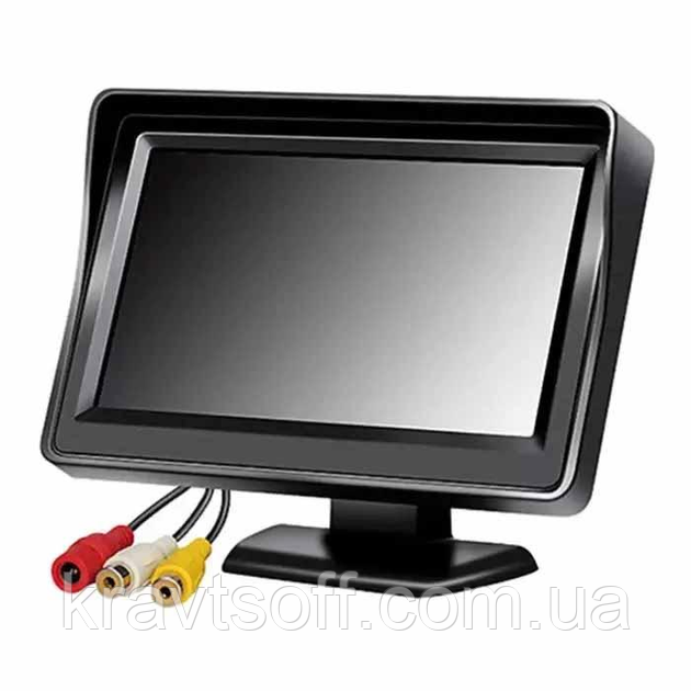 Дисплей для камери заднього огляду DS-4 екран 4.3" рухомий (Чорний), фото 1