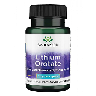 Lithium Orotate 5mg - 60veg caps