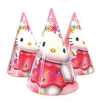 Ковпачки святкові карнавальні "Hello Kitty" 16 см