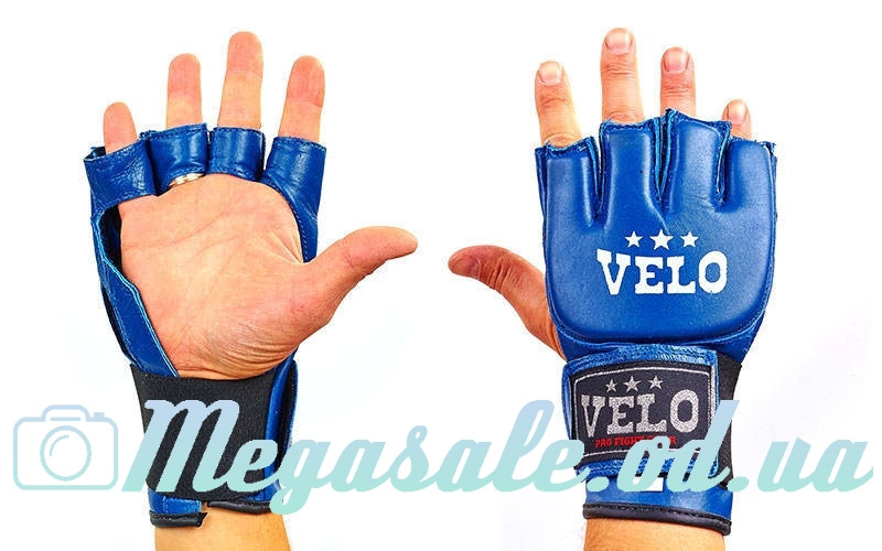Перчатки для смешанных единоборств MMA Velo 4024: кожа, L/XL - фото 1 - id-p502557106