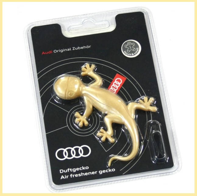 

Ароматизатор для салона золотой Audi Gekko VAG аромат корицы оригинал (000087009AS)