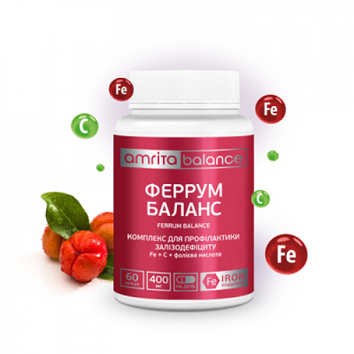 

Феррум Баланс 60кап. - источник железа (Amrita)