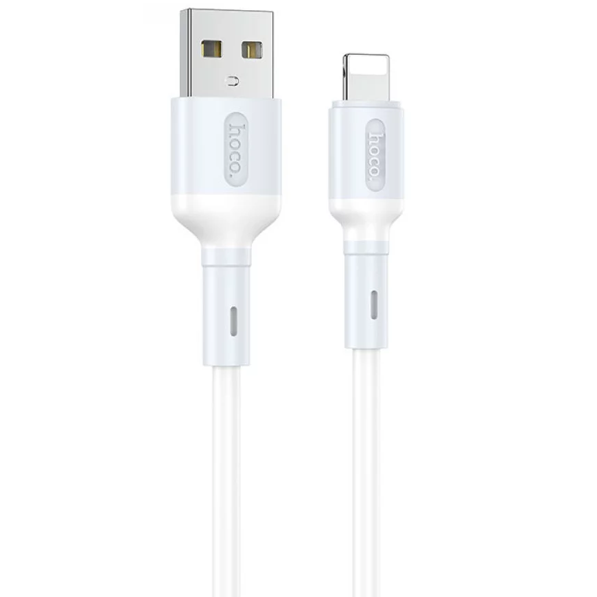 

Кабель для зарядки телефона Lightning Apple iphone HOCO X65 100см |2.4A| Белый