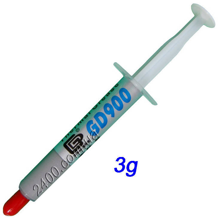 

Термопаста GD900 весом 3г для процессора компьютера-ноутбука и смартфона