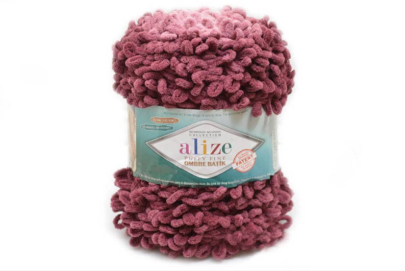 

Alize Puffy Fine Ombre Batik, №7276, Секционное крашение