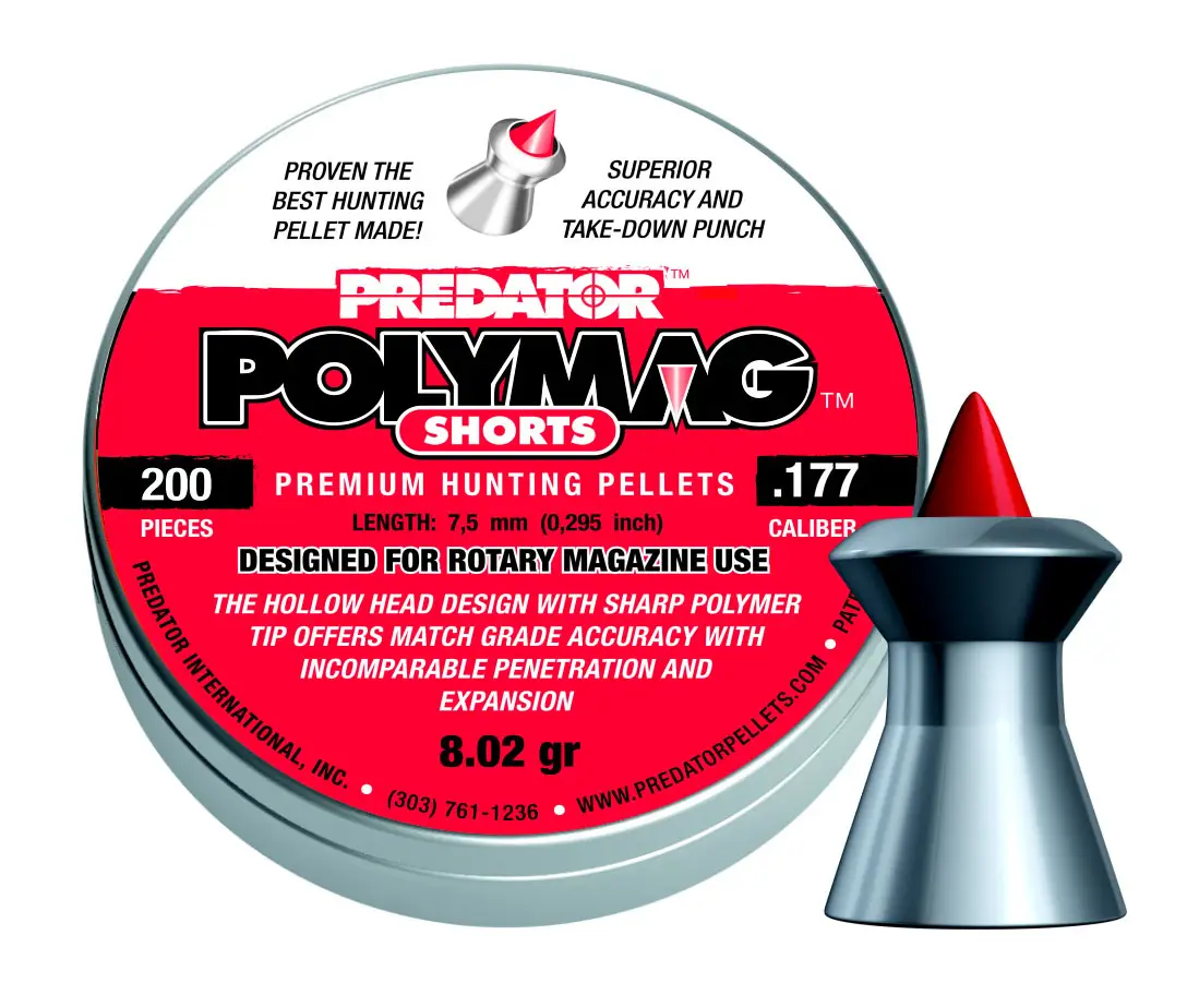 Кулі JSB Predator Polymag Shorts 4.50мм, 0.52г, 200шт