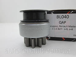 Бендікс стартера на Рено Майстер II 2.5 D+2.8 dTi QAP (Польща) BL040