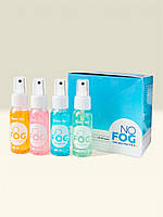 Комплект гель спрей рідина антифог для окулярів і лінз NO FOG Fashion Style S017 4 шт 30 мл рожевий блакитний зелений помаранчевий