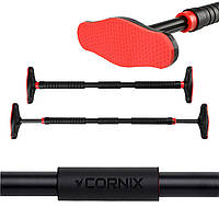 Турнік розсувний Cornix Pro 90-130 см XR-0284 Black/Red "TheOne"