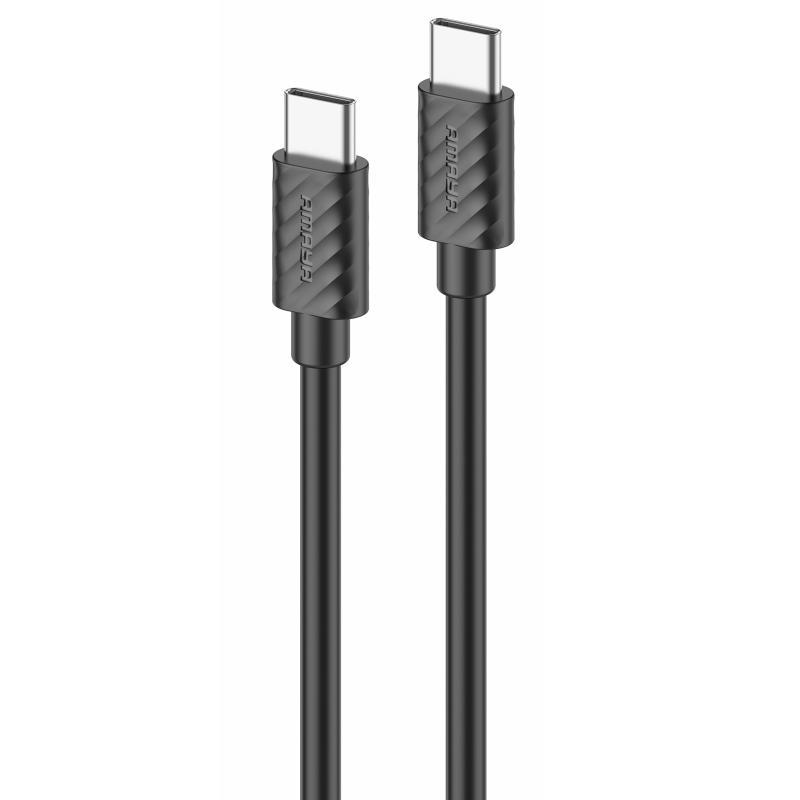 Дата кабель Amaya 77CC Type-C to Type-C 60W (1m) Black