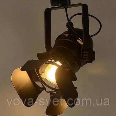Прожектор на трек (шинопровід) [Loft Folding mechanism ] Black / White