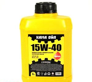 Олива моторна Мінеральна КАМА (kama) 15w-40 1л, фото 1
