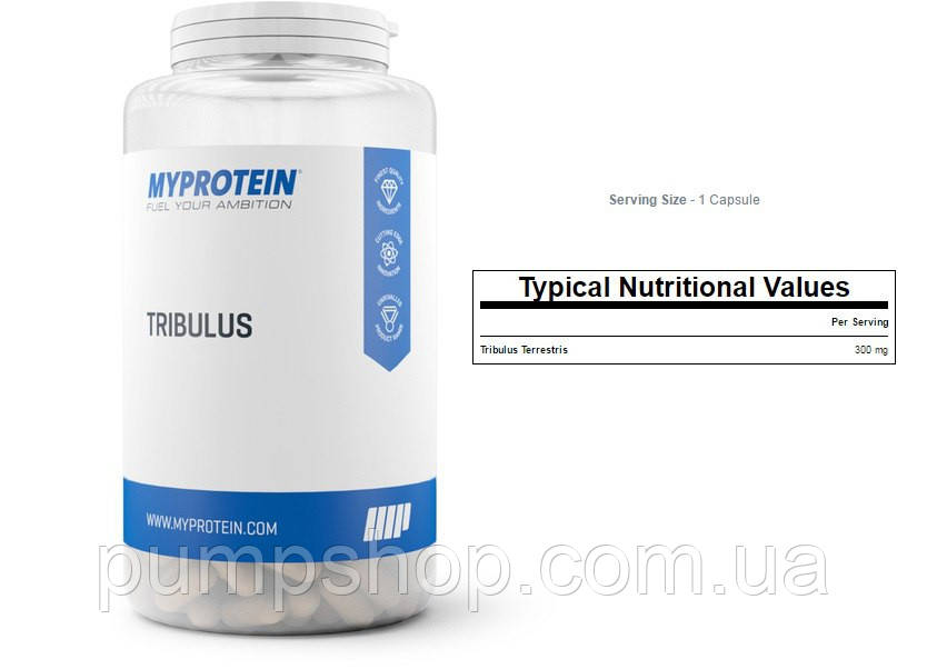 Для підвищення тестостерону MyProtein Tribulus 100 капс.
