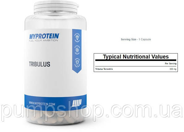 Для підвищення тестостерону MyProtein Tribulus 100 капс., фото 2