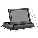 Монітор для камери заднього виду 4,3", Чорний / Автомобільний дисплей для реєстратора на торпеду, фото 10