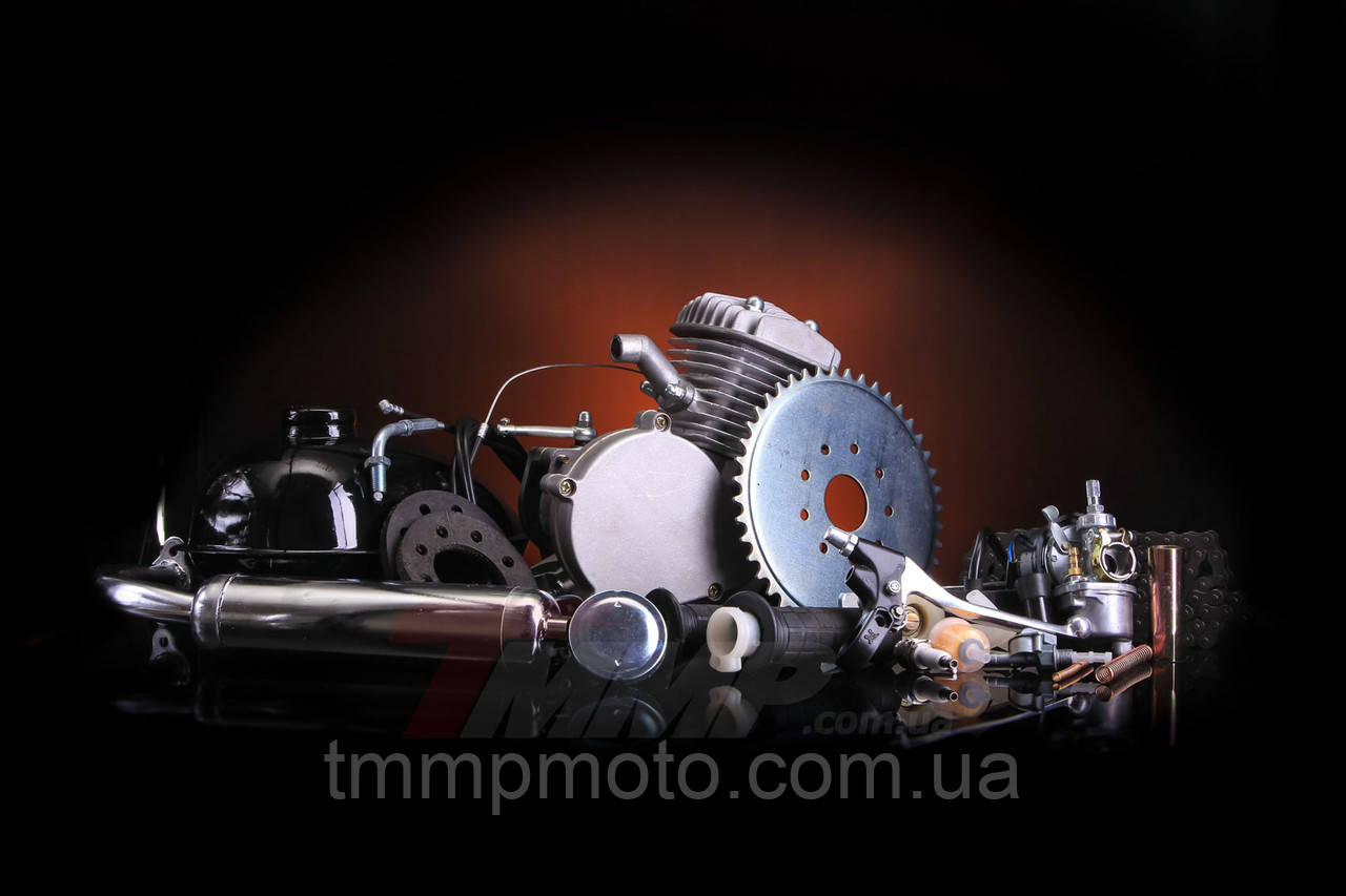 Веломотор / мотовелосипед в сборе 80см3/ 80 сс заводского качества без стартера полный комплект - фото 3 - id-p170995708
