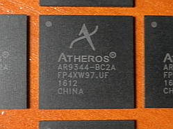 Atheros AR9344-BC2A BGA409 — SoC IEEE 802.11n 2x2 2.4/5 GHz — однокривальний мережевий процесор