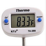 Термометр кухонний Thermo TA-288 з дисплеєм, що обертається на 180º, діапазон -50ºС до +300ºС, фото 4