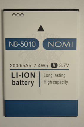 Акумулятор Nomi i5010 EVO M (АКБ, Батарея) NB-5010 , оригінал, фото 2