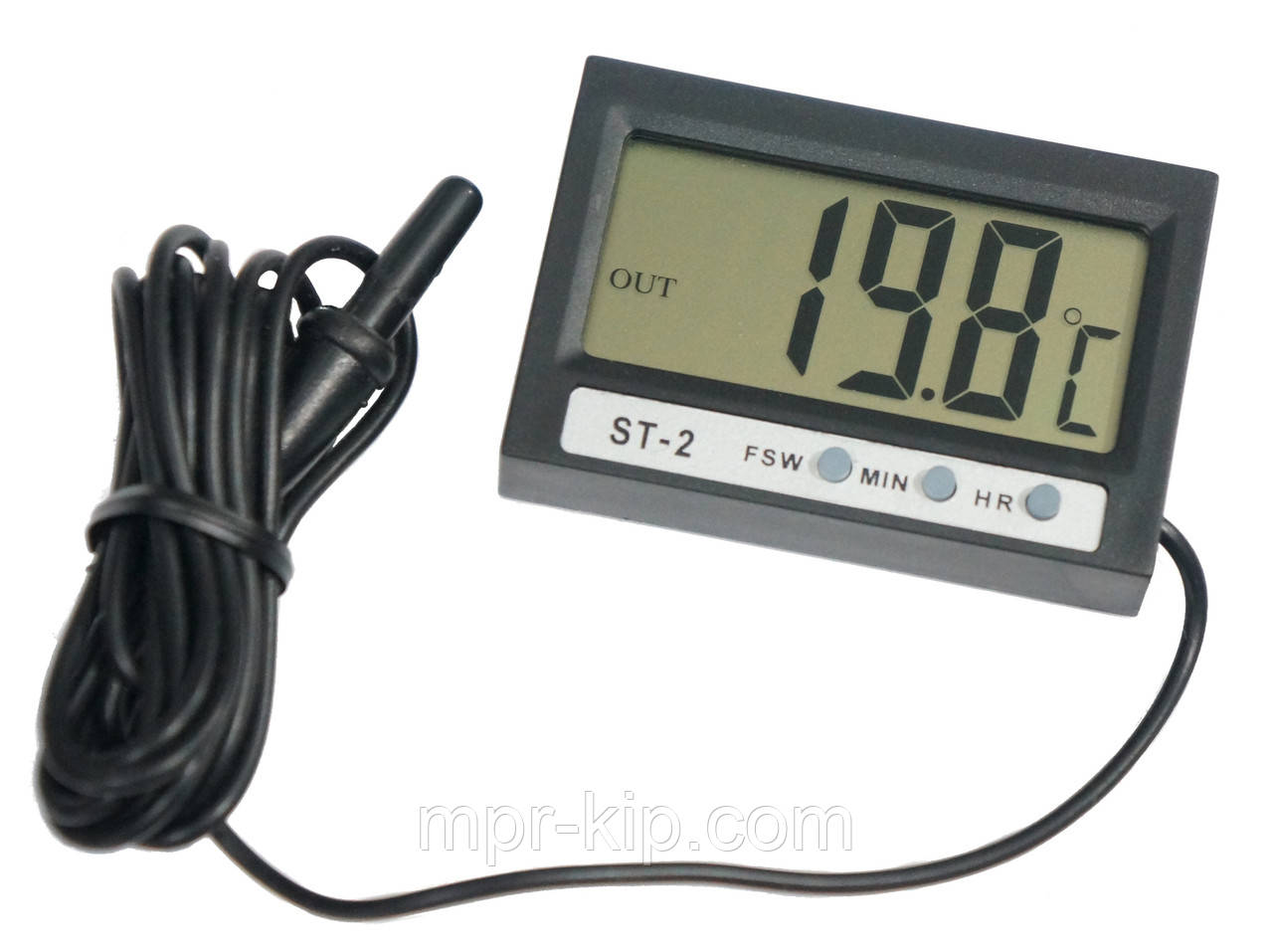 Термометр цифровий Elitech ST-2 ( -50 °C.... +70 °C) з двома датчиками температури, годинником