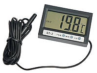 Термометр цифровой Elitech ST-2 ( -50°C .... +70°C ) с двумя датчиками температуры, часами