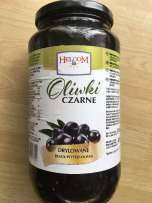 Оливки чорні без кісточок в склі 370/ 150гр Helcom