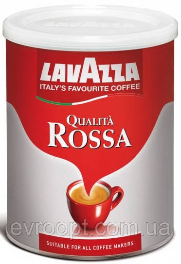 Кава мелена Lavazza Qualita Rossa ж/б 250 г, фото 1