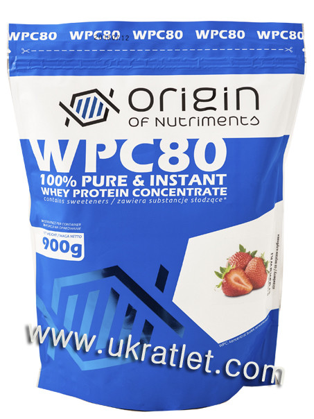 Купити протеїн - Концентрат сироваткового протеїну - Origin WPC 80 / 900 g