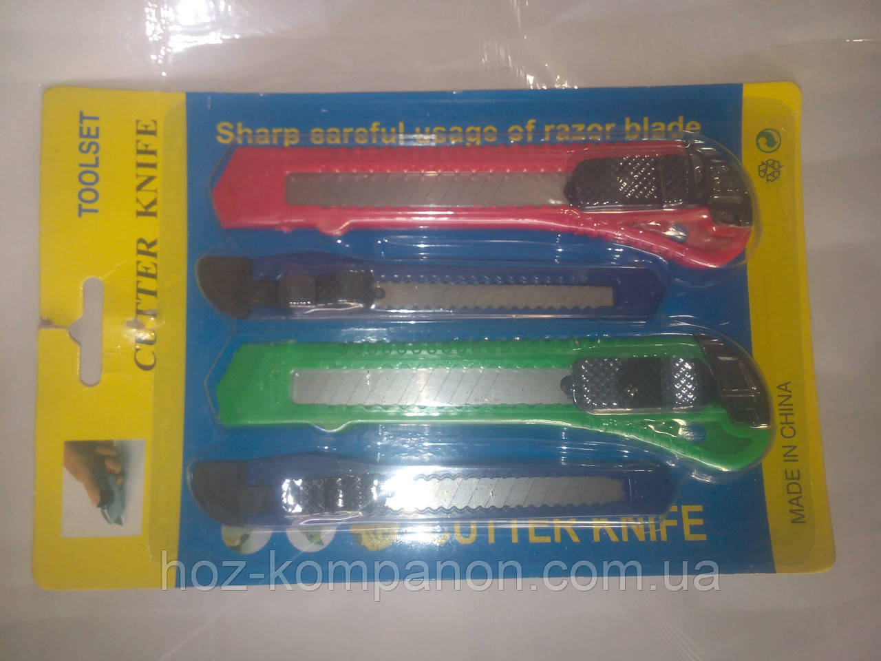 Ніж канцелярський 4 шт.