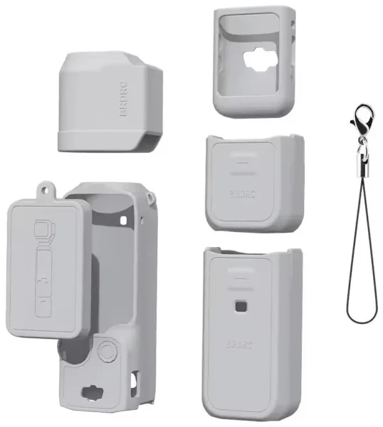 Чохол для екшн-камери Infinity Silicon для DJI Osmo Posket 3 Gray, фото 1